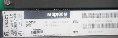USED GOULD MODICON AS-B827-032 INPUT MODULE ASB827032