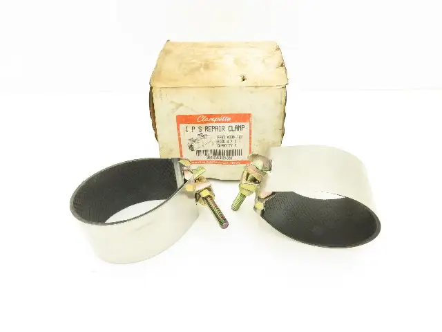 Clampette 330-113 4x3 I P S Stainless Steel Patch Repair Clamp Box of 2