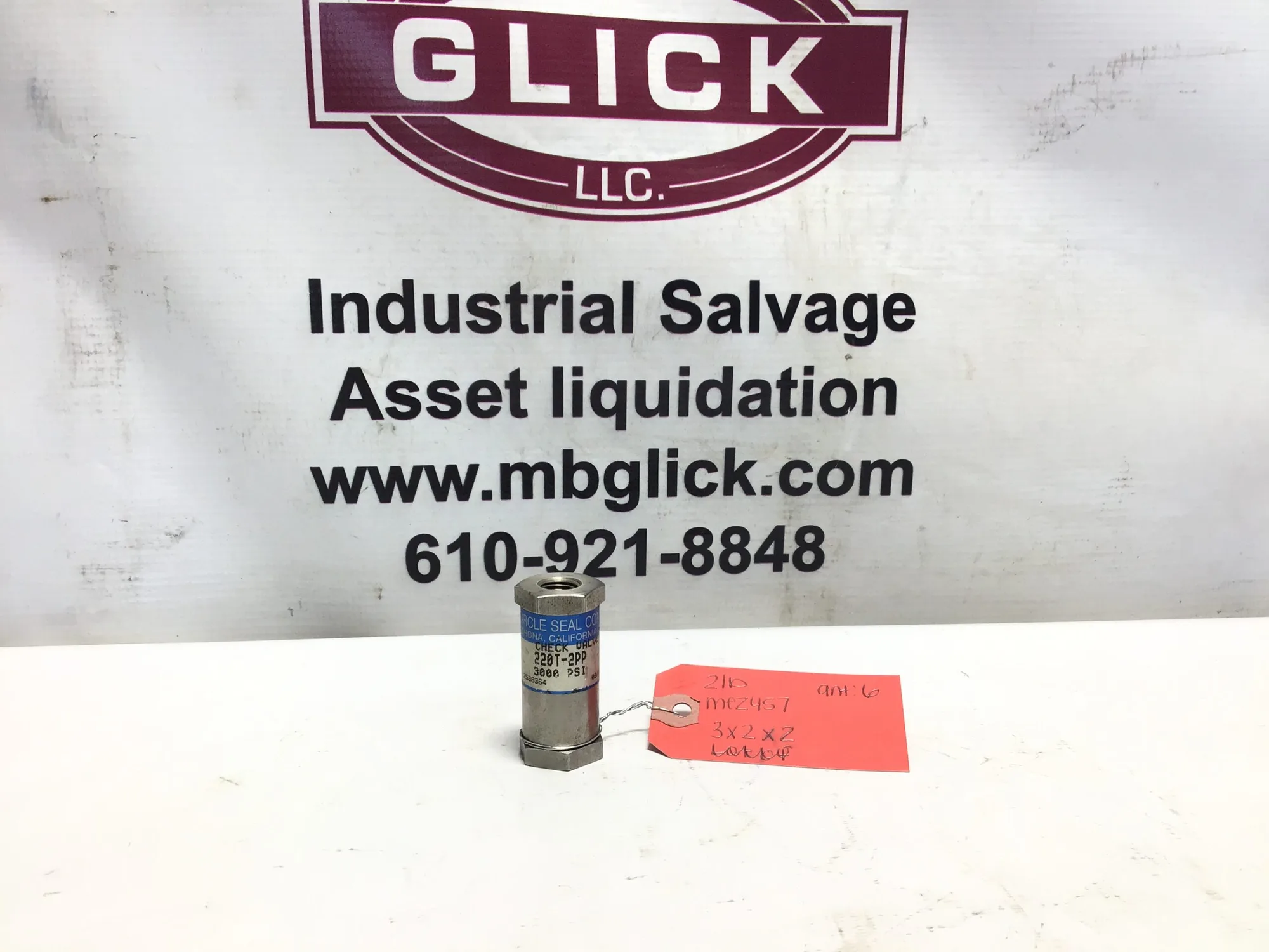 Circle Seal Control Check Valve 1/4″  220T-2PP 3600 PSI