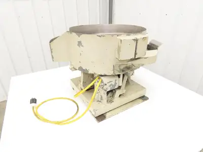 18" Vibratory Bowl Parts Feeder 115V Magnetic Coil Stainless 7/8" Wide Product