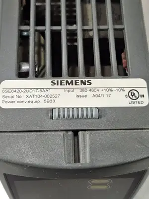Used Siemens 6SE6420-2UD17-5AA1 Variable Speed Drives South Carolina US | Palmetto Automation #1159096