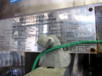 (6) Robatel BXP 800 centrifugal extractors, 316L SS.