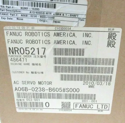 NEW FANUC A06B-0238-B605#S000 SERVO MOTOR A06B0238B605S000