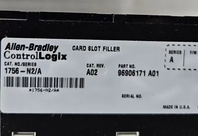 ALLEN BRADLEY 1756-N2/A Ser A. Card Slot Filler. Loc 3A-23