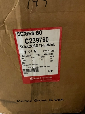 BELL & GOSSETT C239760 Series 60 Centrifugal Pump NEW