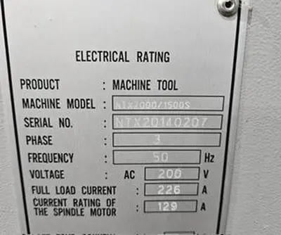 USED MORI SEIKI NTX2000/1500S