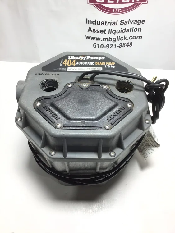 Used LIBERTY PUMPS 404 Sump Pumps Pennsylvania US | Moses B Glick #990245
