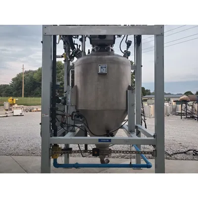 Used 2.5 Ton Dynamic Air BulkBuster Bulk Bag Unloader w/ Conveying Transporter