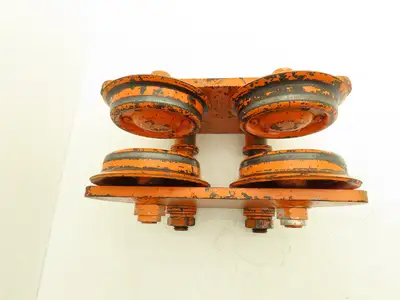 Yale 2 Ton Hoist Plain Push Trolley 3.25"-5.5" Flange 4000 Lb