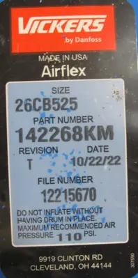 NEW VICKERS 142268KM AIRFLEX CONSTRICTING BRAKE 26CB525