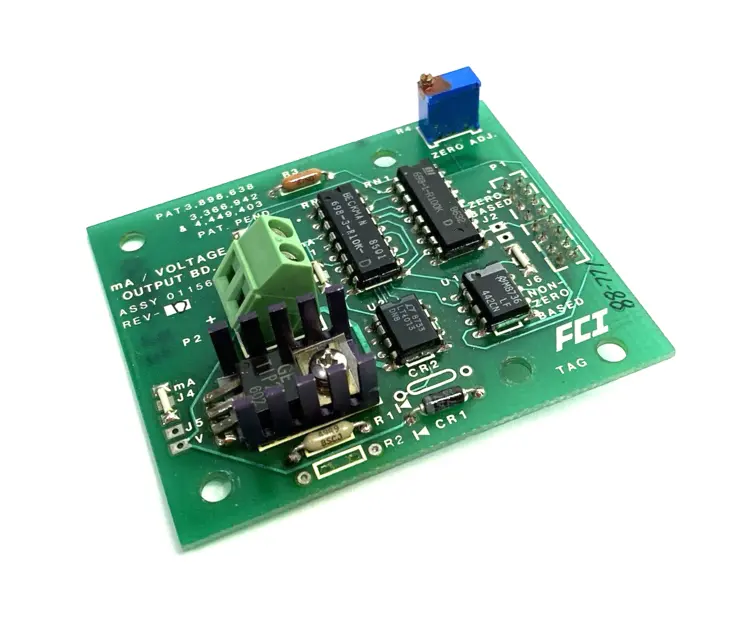 Used FCI FLUID COMPONENTS MA/ VOLTAGE OUTPUT BOARD REV. D Circuit Boards | Maverick Industrial Sales #1101125