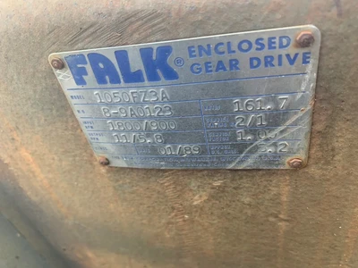 Falk 1050F231 161.7 Ratio Gear Reducer