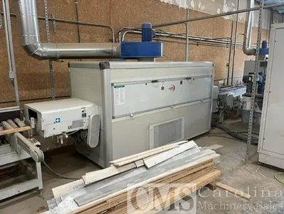 USED 2009 CEFLA/DELLE VEDOVE UNISPRAYER WITH INFEED BRUSHES; OVEN; OUTFEED