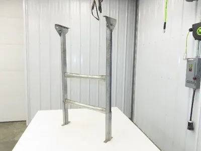 Automotion 24"W Conveyor Leg Stationary Floor Support 43" to 51"H Galvanized
