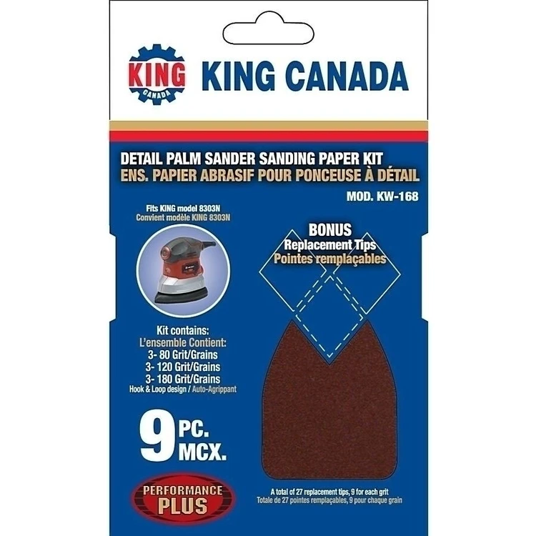 New | in-Stock KING CANADA KW-168 Woodworking Sanders British Columbia CA | Lenmark #267726