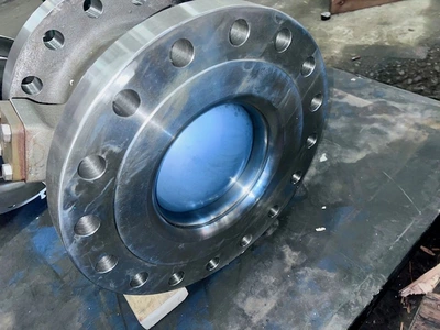 10" 300# Neles Jamesbury Stainless Steel V-Ball Control Valve