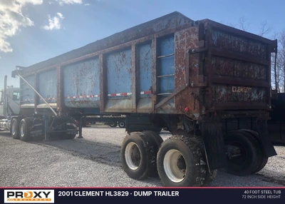 Used 2001 CLEMENT HL3829 Dump Trailers Indiana US | Proxy Equipment #1377827