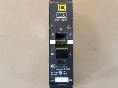 Used SQUARE D EDB16015 Switchgears British Columbia CA | Lenmark #239900