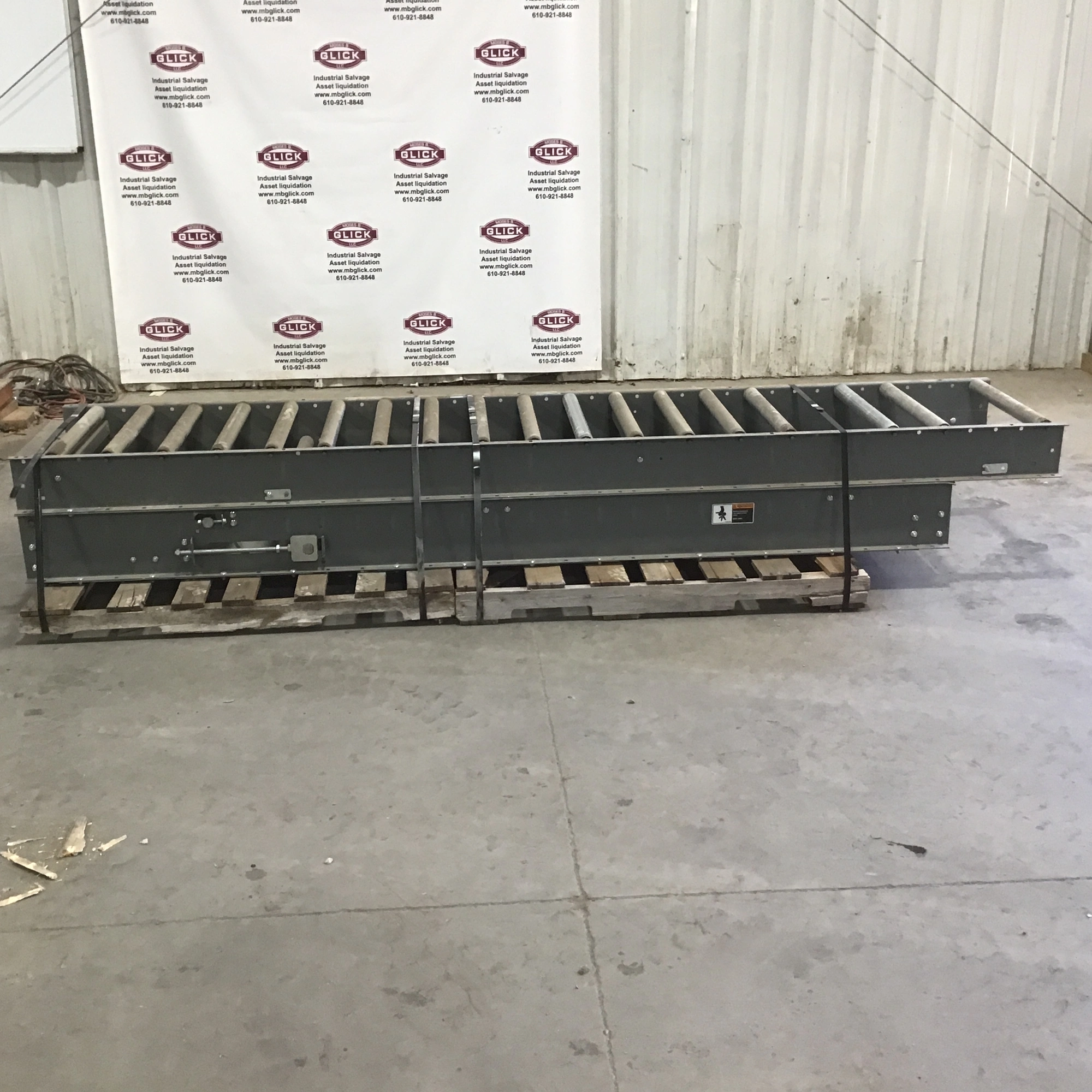 Intelligrated 41019500-343778 Roller Conveyor 200 Spring Take Up 22″ 600lbs