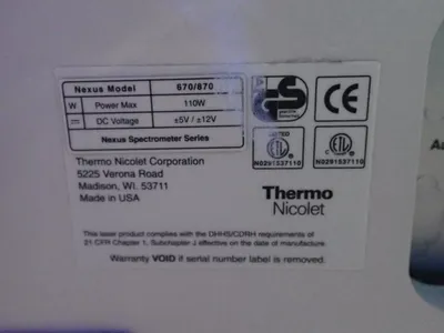 USED 2015 THERMO NICOLET CORP. NEXUS 670