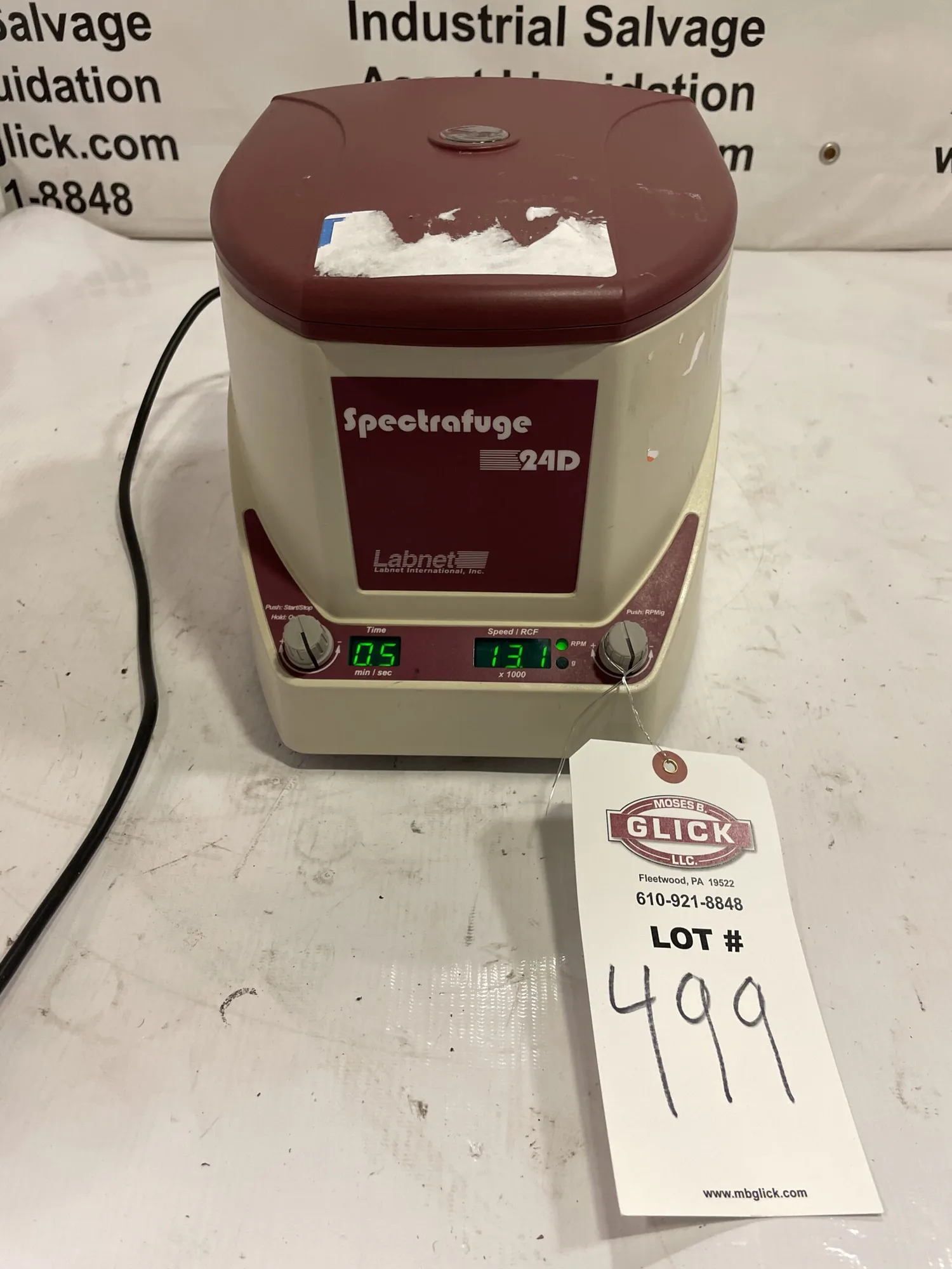 Labnet C2400-R Spectrafuge 24D Centrifuge w/ Rotor 14000RPM