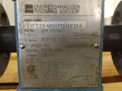 Endress  Hauser 1"-150 Magnetic Flowtube