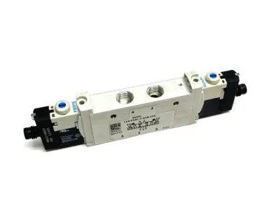 USED FESTO PISTON GATE SOLENOID VALVE 5/3 CLOSED, 566501