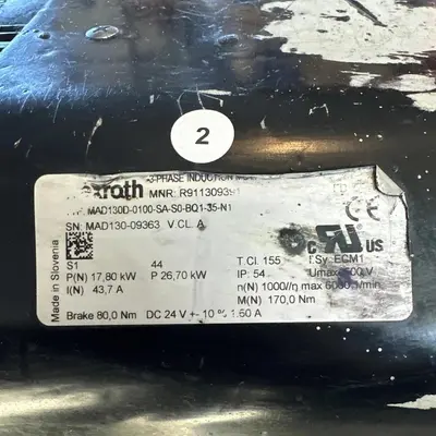 Rexroth R911309391 Servo Induction Motor MAD130D-0100-SA-S0-BQ1-35-N1 #HP108