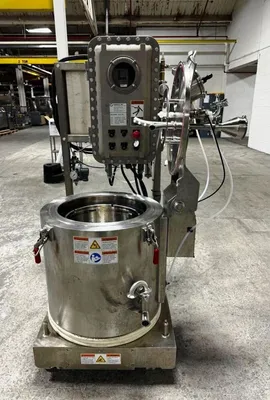 Rousselet Robatel RC-40 VXKSAR gas-tight perforate basket centrifuge, Hastelloy C-22.