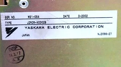 USED YASKAWA ELECTRIC JZRCR-XC002B SERVO CONTROLLER JZRCRXC002B