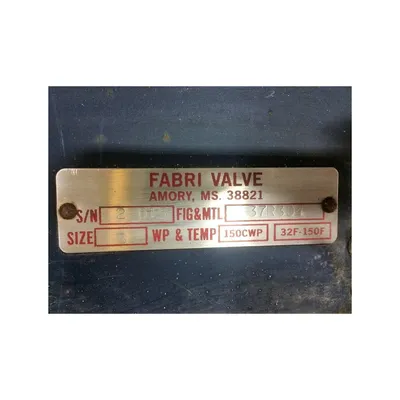 Used 3" Fabri Valve Knife gate