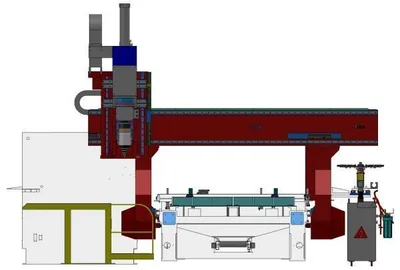 ANDERSON AMERICA Stratos 5 Axis - Pod & Rail Gantry Machining Centers (incld. Bridge & Double Column) | Rock Solid Tools (4)
