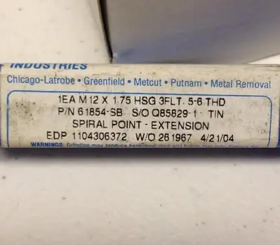 New | in-Stock GREENFIELD INDUSTRIES 61854-SB Misc Electrical & Power Parts Ohio US | Surplus Asset Holdings #1235221