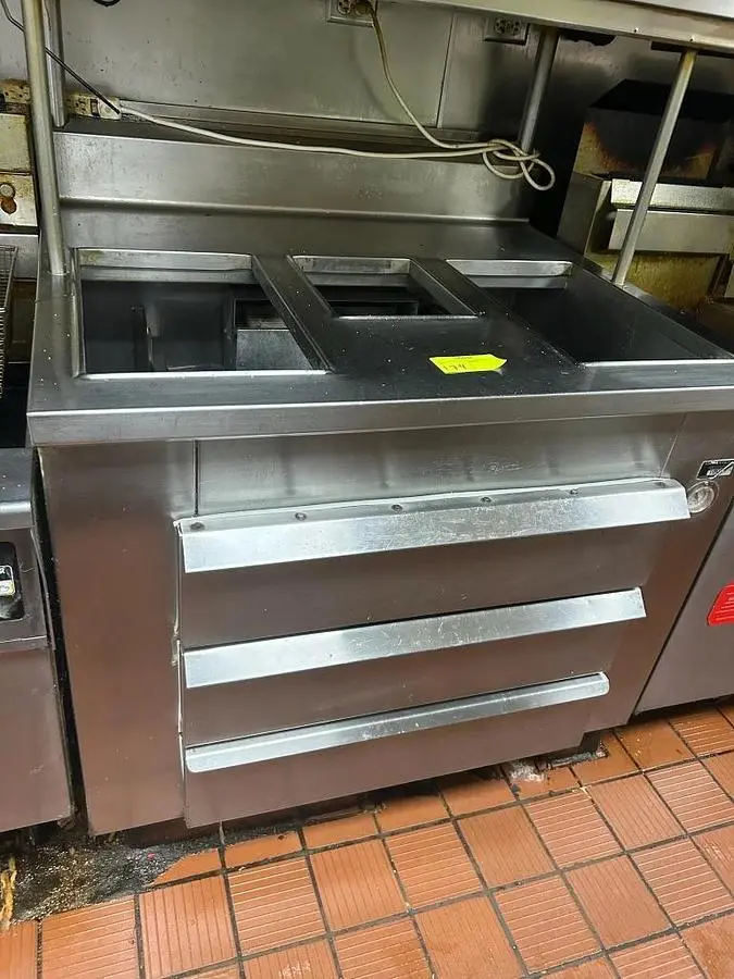 Hot Food Table with 3 Holding Cabinet Drawers