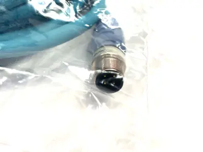 NEW TURCK DOUBLE-ENDED ETHERNET CORDSET M12 MALE TO RJ45 10M