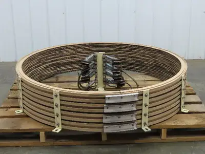 Four Bar Electrification 125A 600V 10 Conductor 60" Diameter Bussway Rail Union