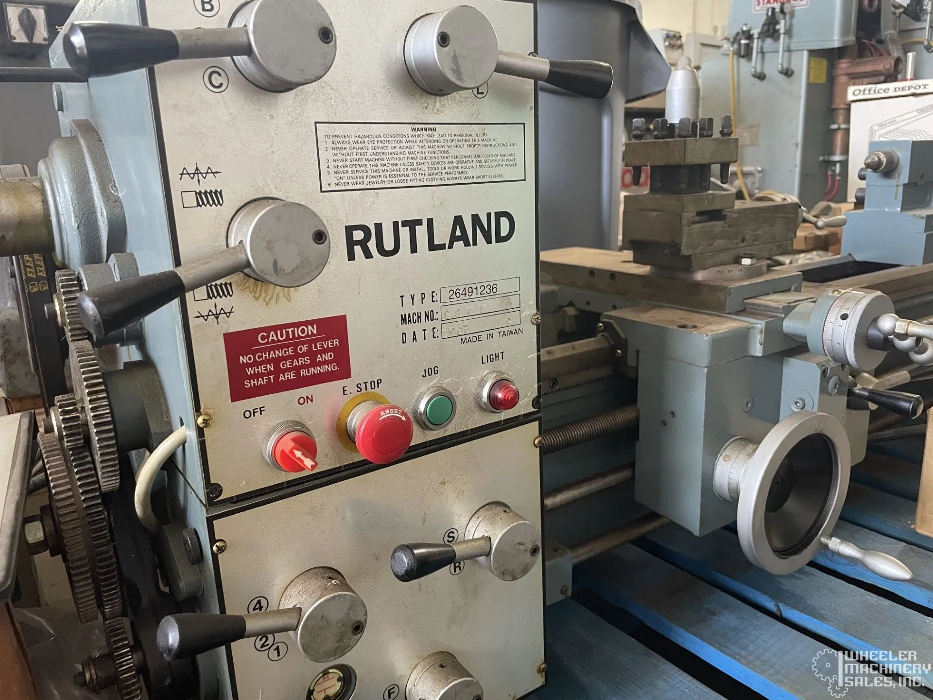 RUTLAND 26491236 Engine Lathe #8323 #1