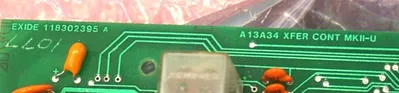 EXIDE 118302395 A XFER CONT MKH-U CIRCUIT BOARD 118302395A