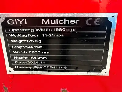 New | in-Stock GIYI MULCHER Forestry Grinders Utah US | Global Remarketing #1285995