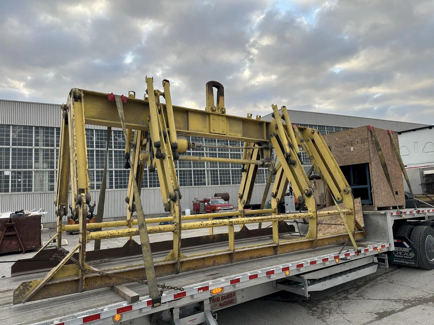 50,000 LB X 240" X 60"-120" C&F ADJUSTABLE PLATE LIFTER. STOCK # 0365324