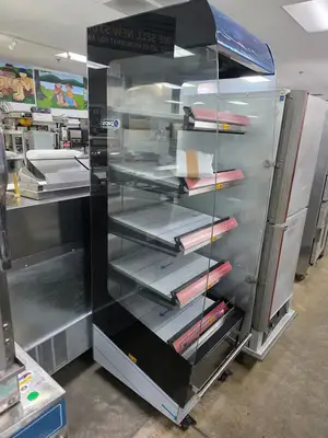 New | in-Stock Fri Jado Old Stock Fri-Jado MD24-5 Heated 5 Shelf Grab N Go Self Service Merchandiser 208V Heated Cabinets & Displays Illinois US | Falcon Restaurant Supply #1374942