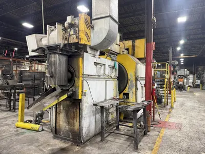 48" X 3-STAGE RANSOHOFF ROTARY DRUM BATCH AUTOMATIC PARTS DEBURR & WASHER SYSTEM, NEW 2013: YOBRO #24300