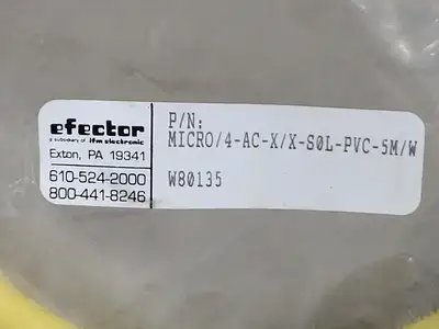 NEW EFECTOR MICRO/4-AC-X/X-SOL-PVC-5M/W