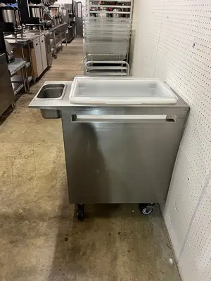 Used Falcon Restaurant Supply Used Stainless Steel Mobile Breading Station on Casters - FG Batter and Breading Machines Illinois US | Falcon Restaurant Supply #1374943