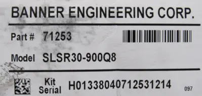 NEW BANNER SLSR30-900Q8 LIGHT CURTAIN RECEIVER 71253 111966 SLSR30900Q8