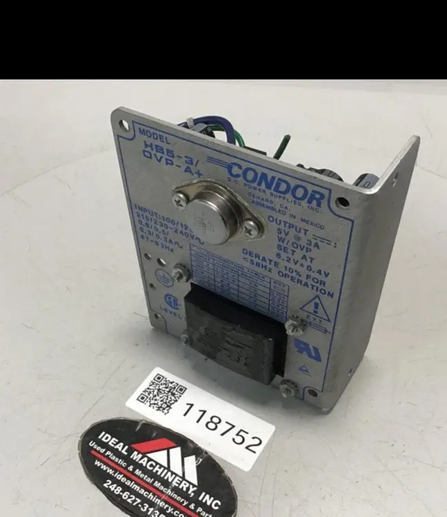 Used POWER ONE HB5-3/OVP-A+ Power Supplies Michigan US | Ideal Machinery #1311417