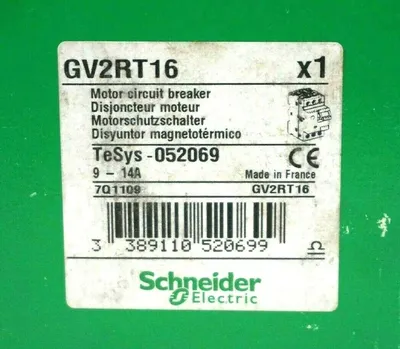 NEW SCHNEIDER ELECTRIC GV2RT16 MOTOR CIRCUIT BREAKER