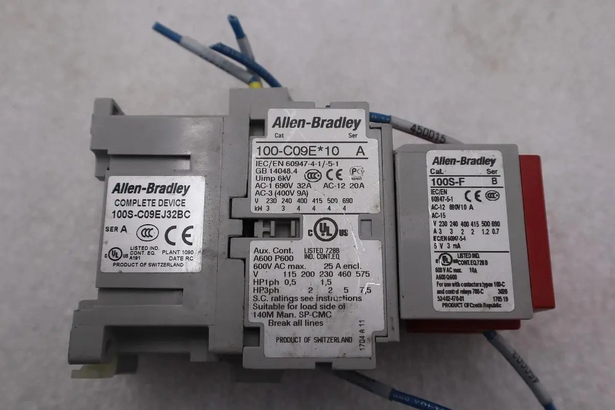 ALLEN-BRADLEY 100-C37D00/C CONTACTOR STOCK #K-2640