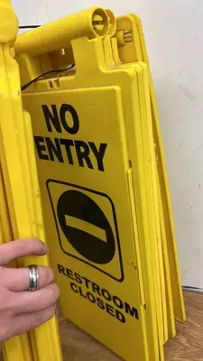 Assorted Set of 7 Folding Safety Floor Signs