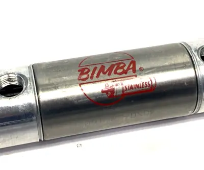 091.25-DXDE, 091 25-DXDE, 09125-DXDE | Bimba 091.25-DXDE Double-Ended Rod Pneumatic Cylinder 1-1/16" Bore 1-1/4" Stroke - Used